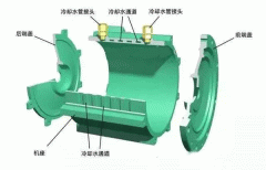 電機(jī)機(jī)座的鉆JR電機(jī)孔與攻絲。